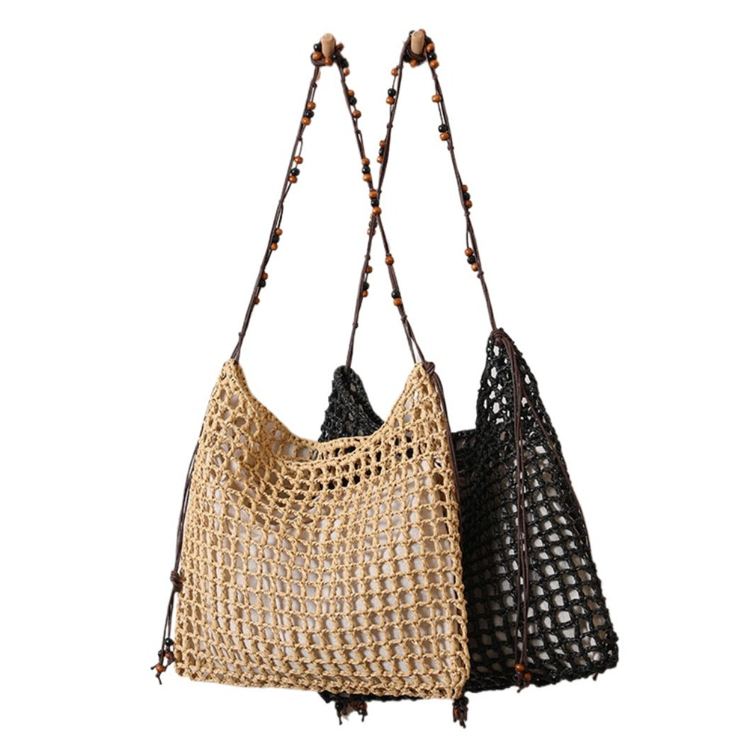 Cosbai - Boho Square Fringe Shoulder Bag - Chic & Simple