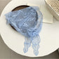 Scarvii - Sweet Lace Sheer Triangle Scarf - Feminine & Delicate