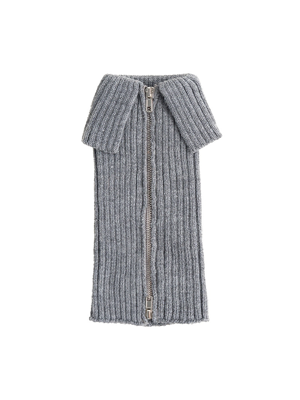 Cozyra - Two-Way Zipper Ribbed Knit Leg Warmers