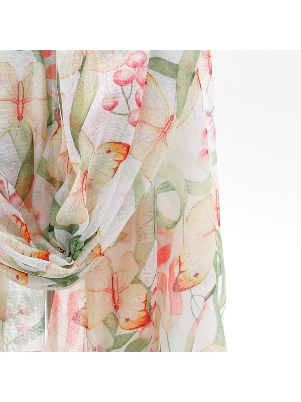 Scarvii - Butterfly Print Lightweight Travel Scarf