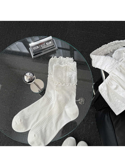 Rufia - Sweet Scalloped Edge Crew Socks