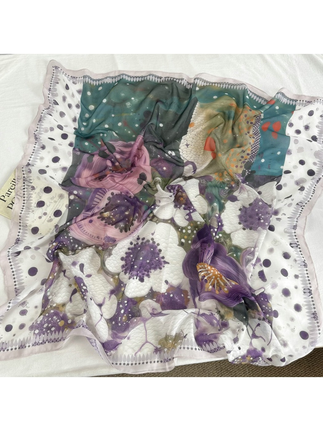Scarvii - Simple Patterned Fashion Square Scarf