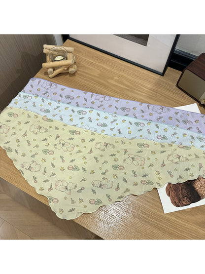 Scarvii - Cute Rabbit Print Sweet Triangle Bandana