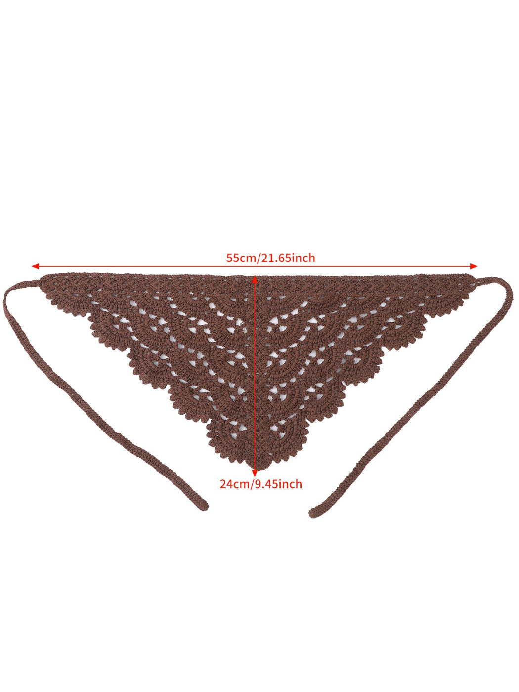 Scarvii Crochet Lace Triangle Hair Scarf