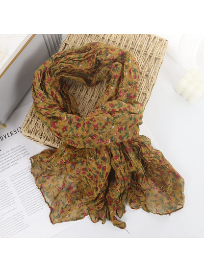 Scarvii - Ditsy Floral Crinkle Scarf