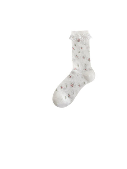 Rufia - Vintage Ditsy Floral Lace Crew Socks product image 5