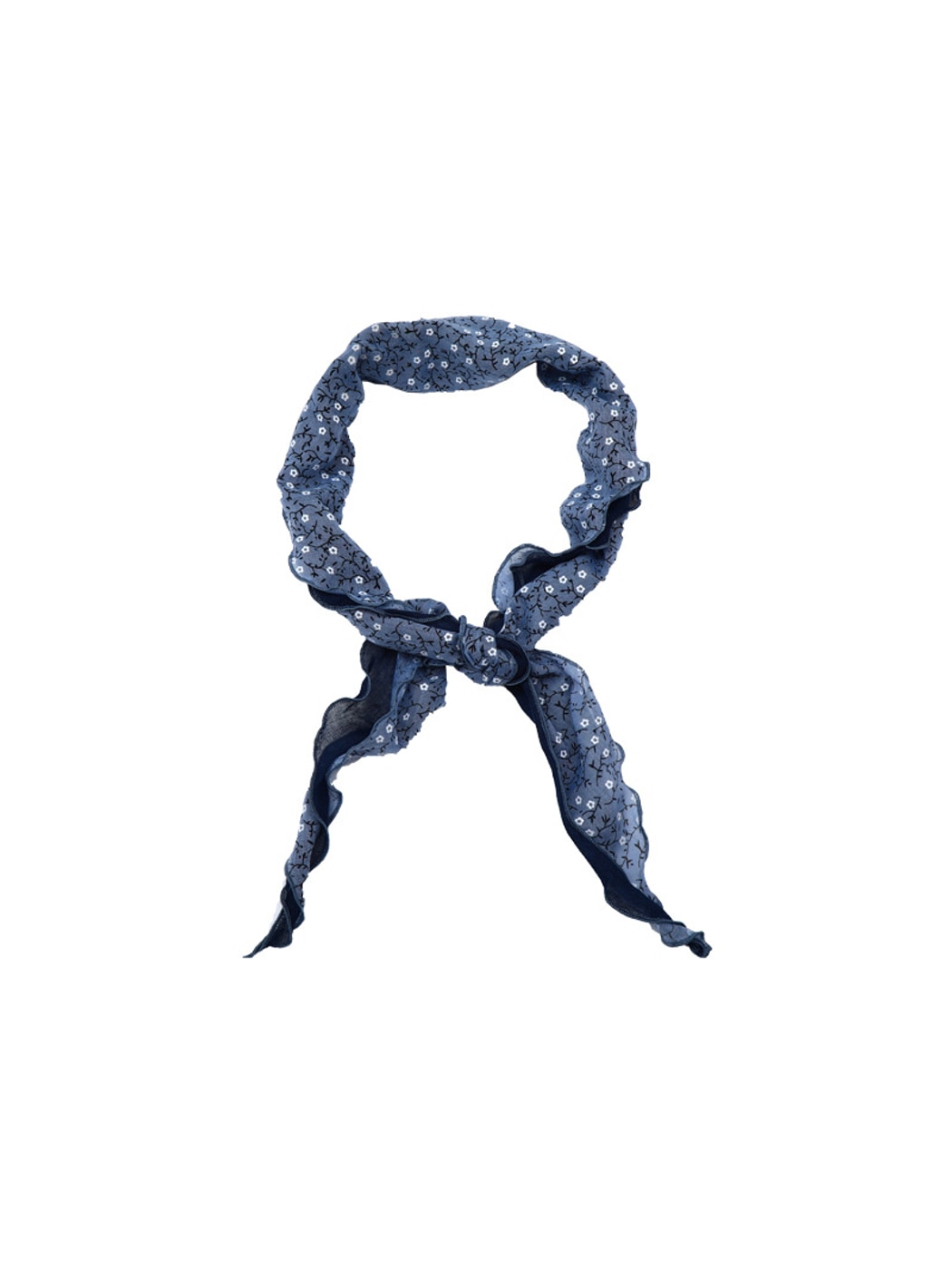 Scarvii - Floral Printed Plant Motif Triangle Bandana