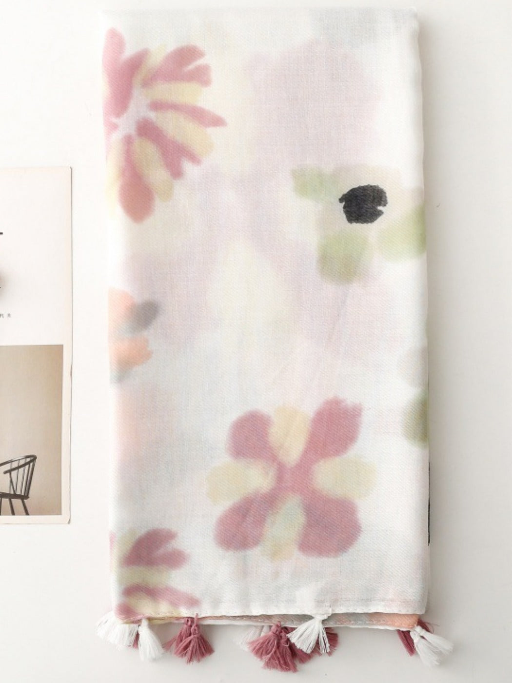 Scarvii - Elegant Floral Print Scarf & Shawl