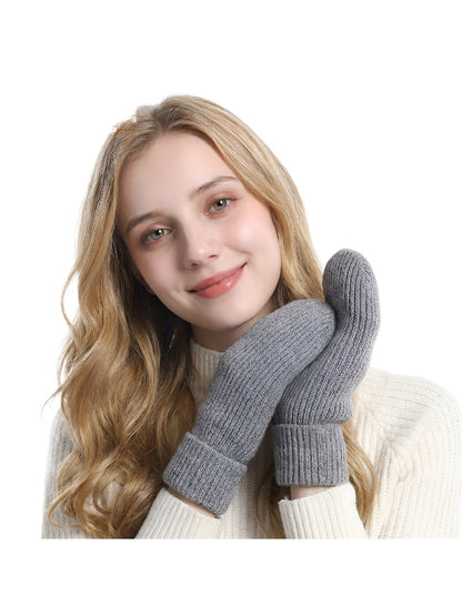 Gloving - Plush Lined Knit Winter Mittens