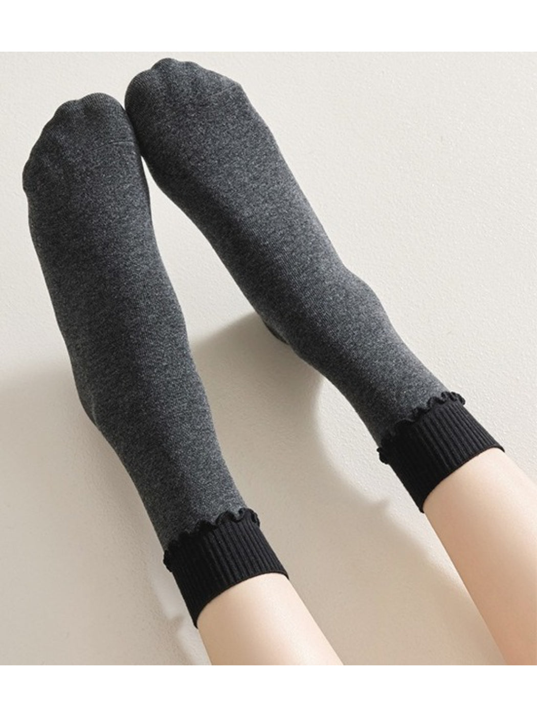 Rufia - Clean Ribbed Knit Crew Socks