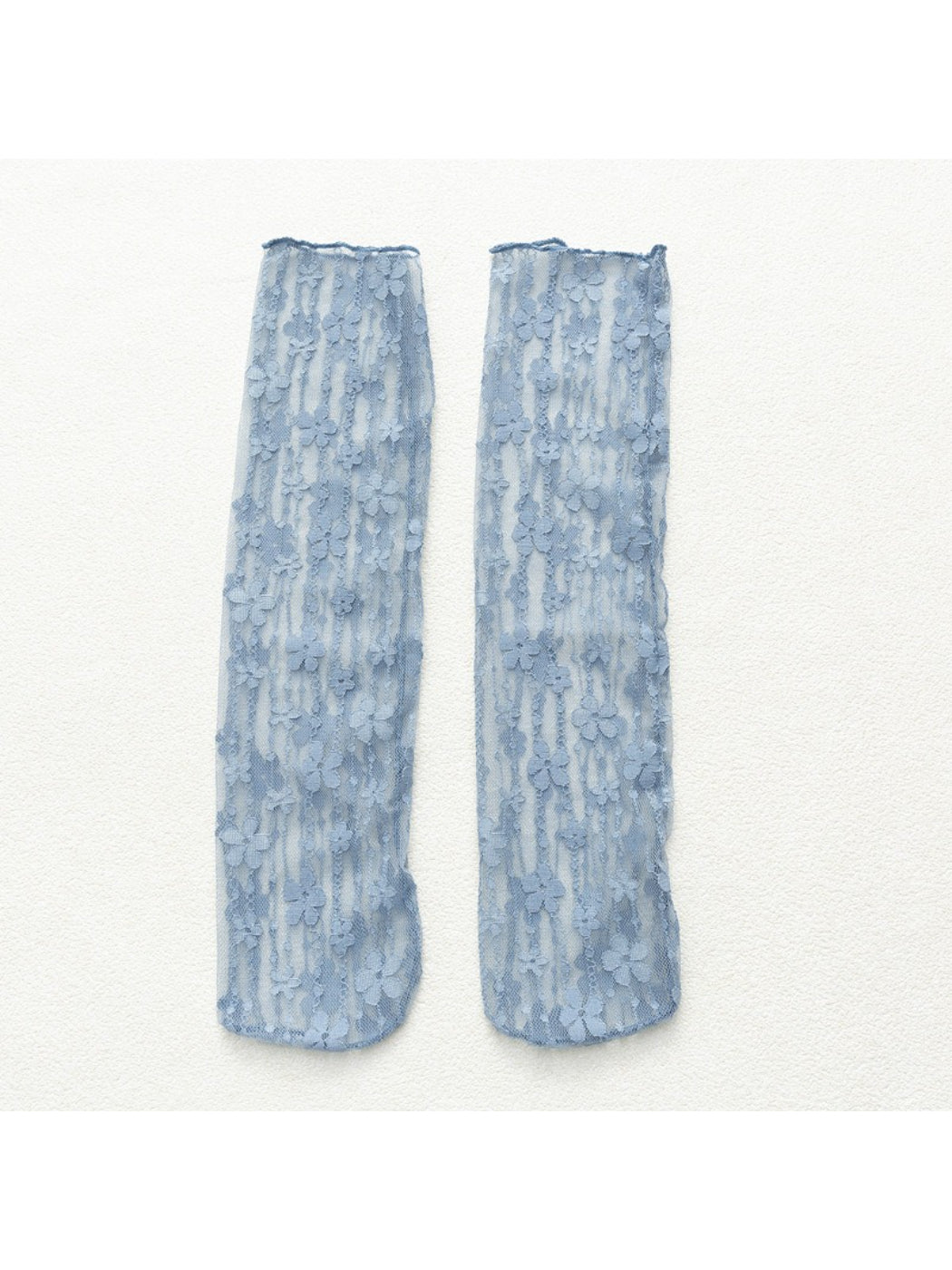 Rufia - Candy Stripe Floral Lace Sheer Socks
