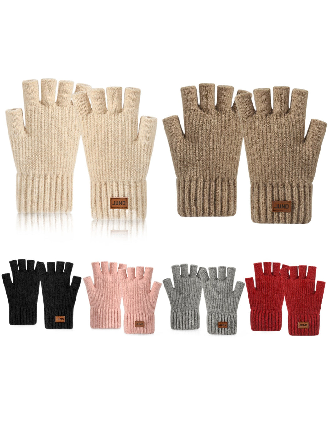 Gloving - Ribbed Knit Fingerless Gloves