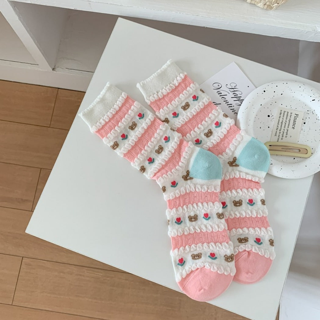 Rufia - Summer Colorful Cute Pattern Socks