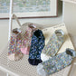 Rufia - 3D Vintage Floral Ankle Socks