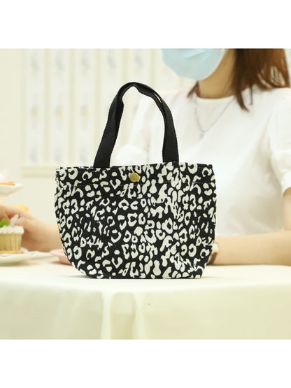 Cosbai - Simple Print Hand Carry Lunch Bag
