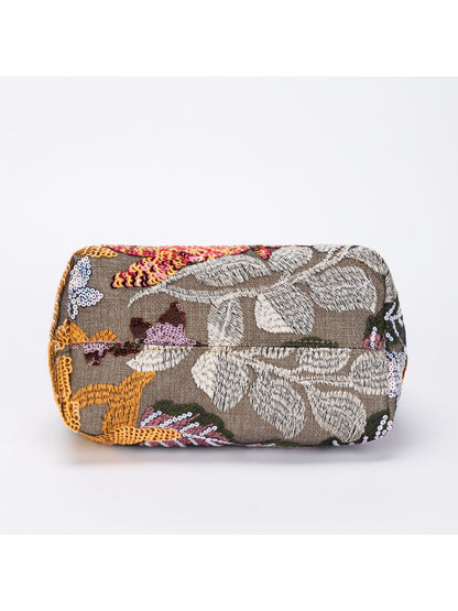 Cosbai shoulder bag open showing interior lining and pocket