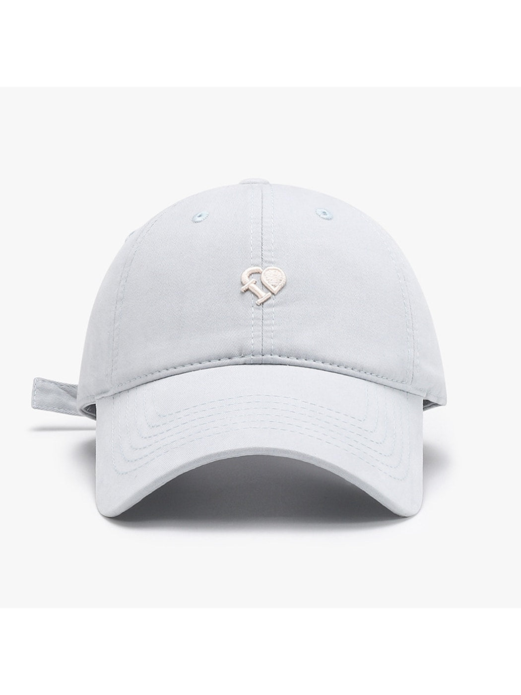 Haila - Curved Brim Letter Detail Baseball Cap