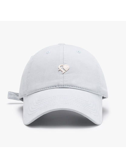 Haila - Curved Brim Letter Detail Baseball Cap