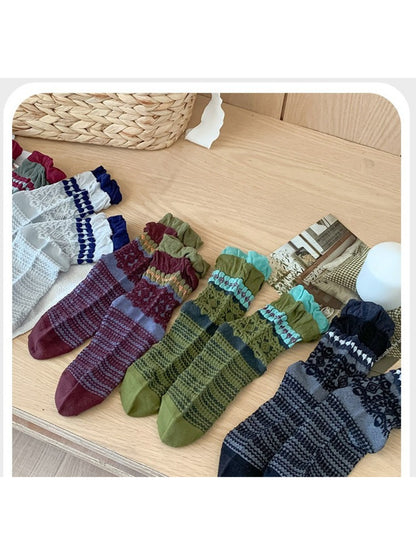 Rufia - Crafted Texture Crew Socks
