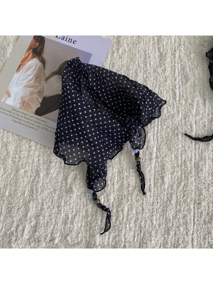 Scarvii Patterned Triangle Scarf with Beaded