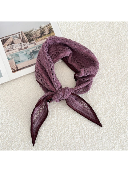 Scarvii - Casual Solid Color Triangle Bandana