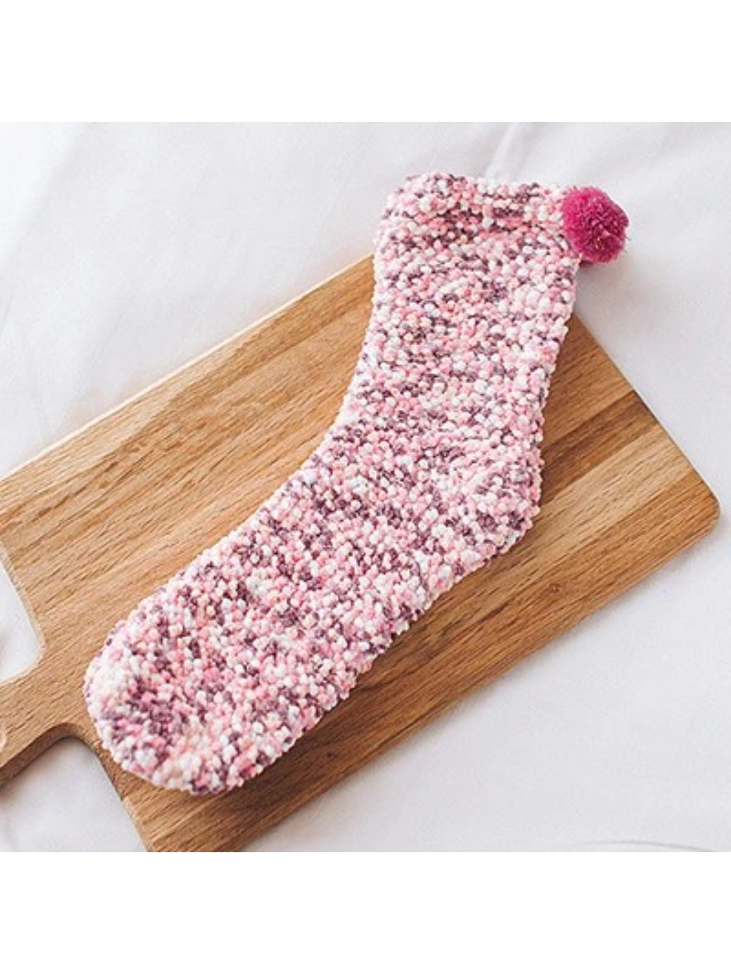Rufia - Speckled Pom-Pom Crew Socks
