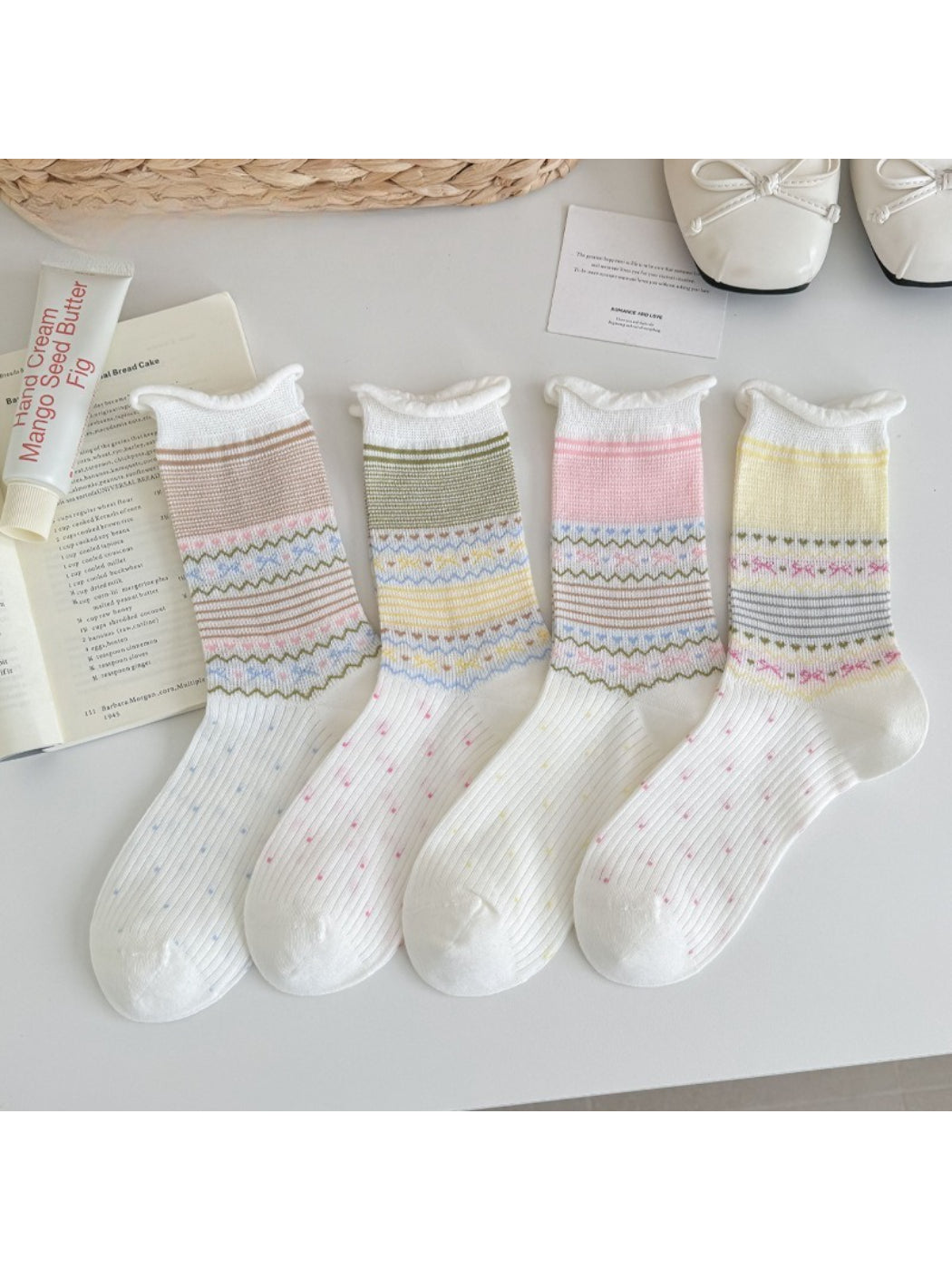 Rufia - Candy Tone Nordic Style Crew Socks product image 1
