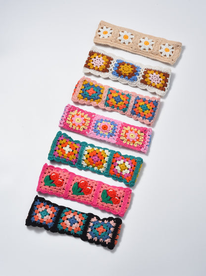 Scarvii - Cute Stylish Colorful Floral Knit Headband
