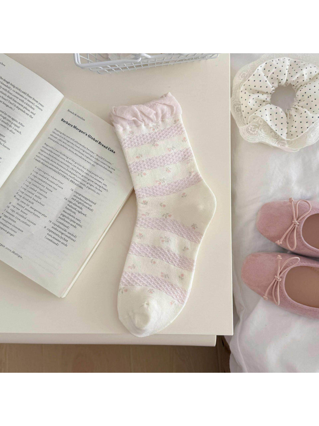 Rufia - Sweet Frill Trim Knit Crew Socks product image 3