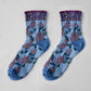 Rufia - Embossed Floral Pattern Women's Socks