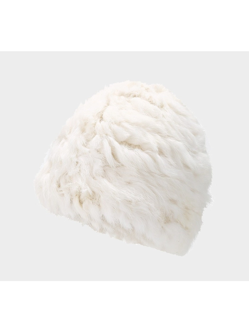 Haila - Soft Plush Full Head Coverage Knitted Bucket Hat