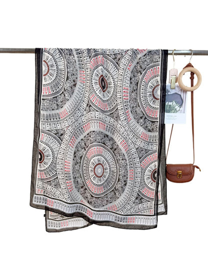 Scarvii - Geometric Print Scarf Shawl for Women