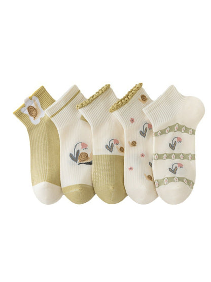 Rufia - Cute Snail Pattern Crew Socks product image 3