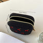 Cosbai - Compact Pouch with Cherry Print for Women
