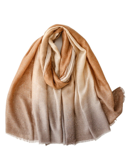 Scarvii - Minimalist Gradient Color Scarf with White Dots - 4 Colors