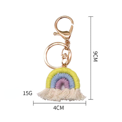 Koco Crochet Rainbow Keychain product shape