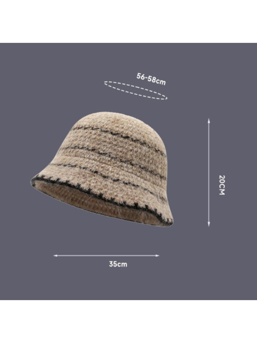 Haila – Striped Earflap Winter Beanie