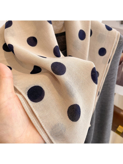 Scarvii - Playful Dot Print Styling Square Scarf