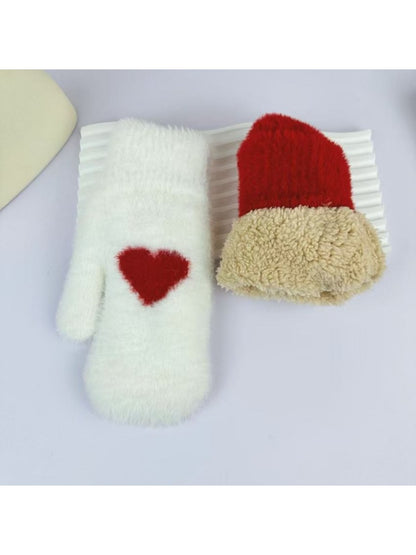 Gloving – Heart Pattern Full-Finger Winter Gloves