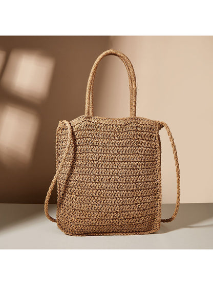 Cosbai Boho Woven Flower Tote Bag product image