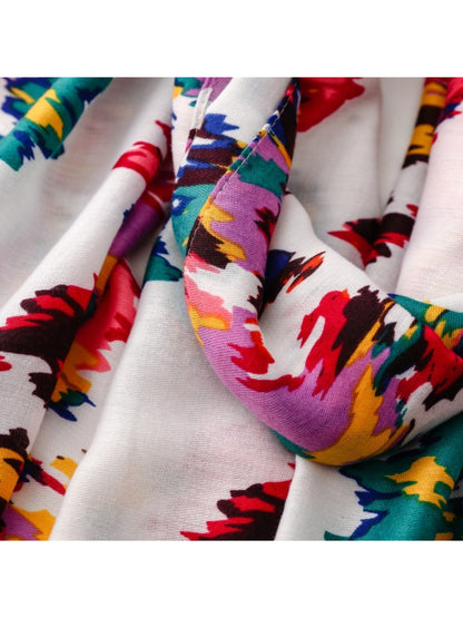 Scarvii - Modern Brush Pattern Scarf