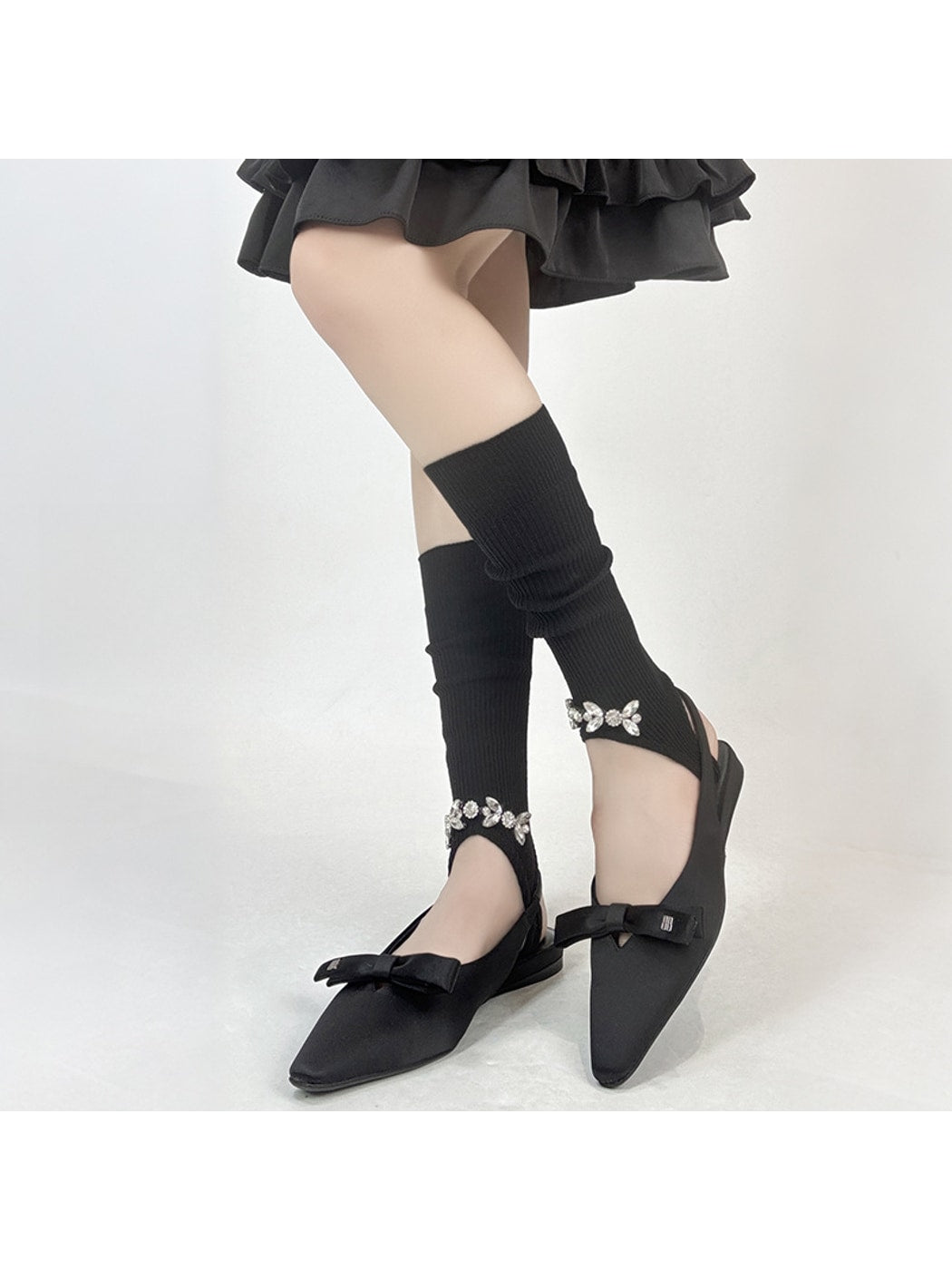 Cozyra - Women's Ribbed Mid-Calf Solid Leg Warmers
