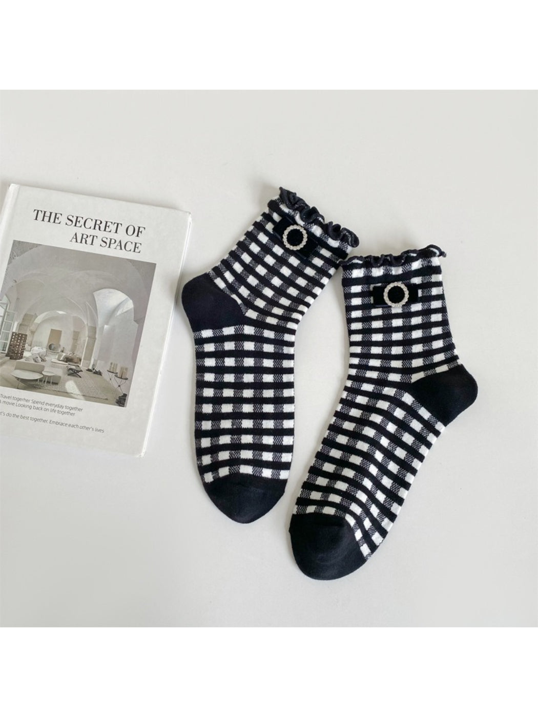 Rufia - Ruffle Blue Crew Socks product image 2