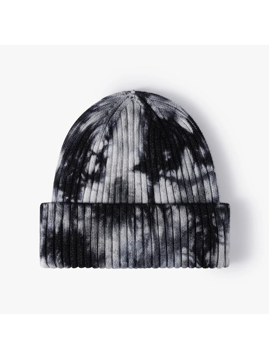 Haila - Tie-Dye Ribbed Cuffed Knit Beanie