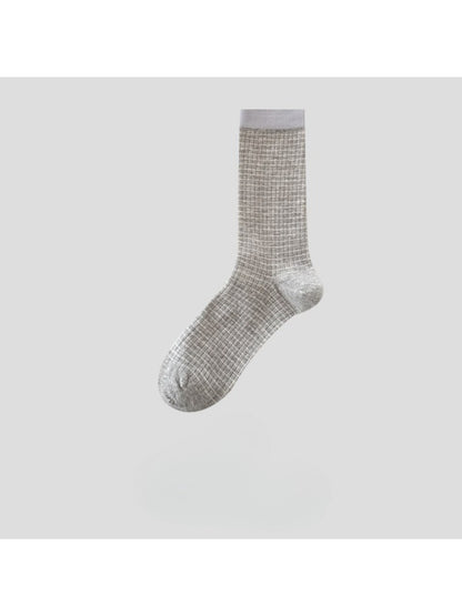 Rufia - Soft Textured Grid Crew Socks product image 5