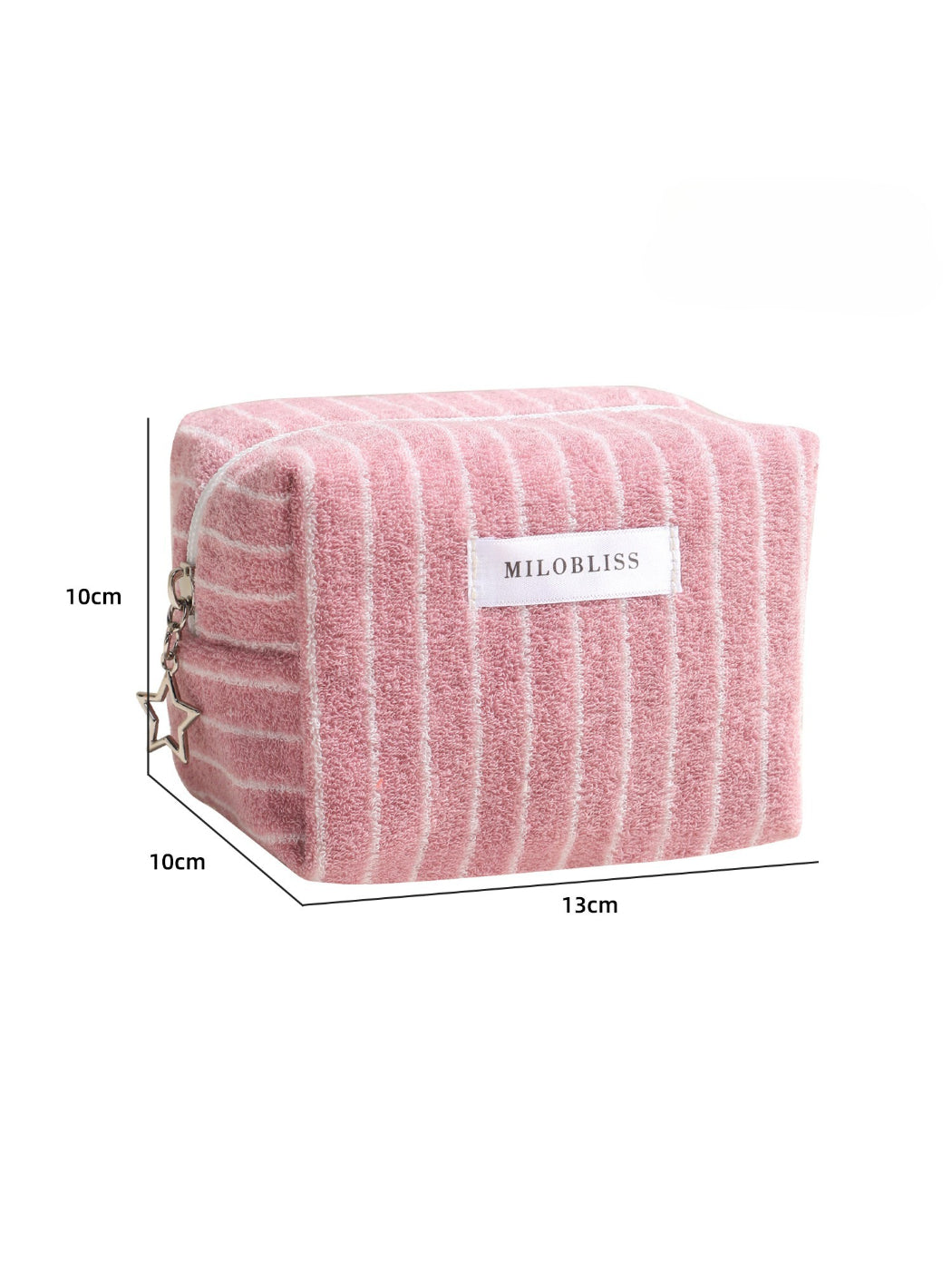 Cosbai - Textured Stripe Cosmetic Bag
