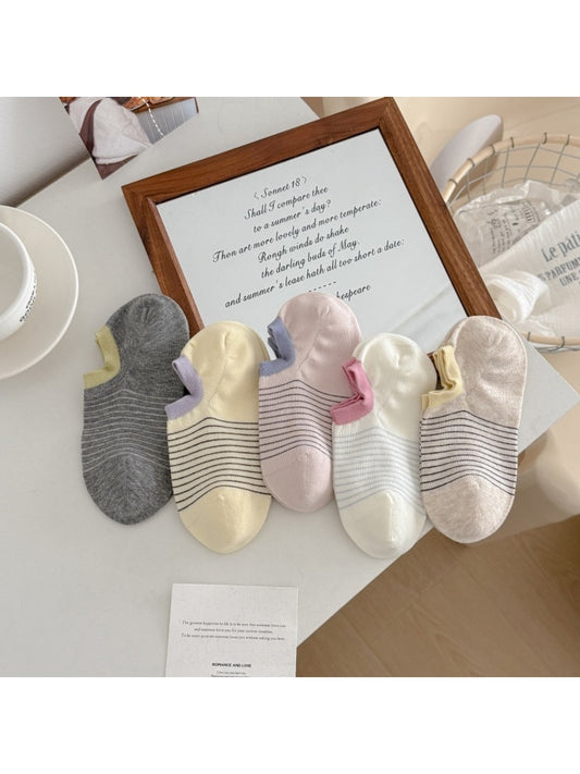 Rufia - Fresh Stripe Casual No-show Socks