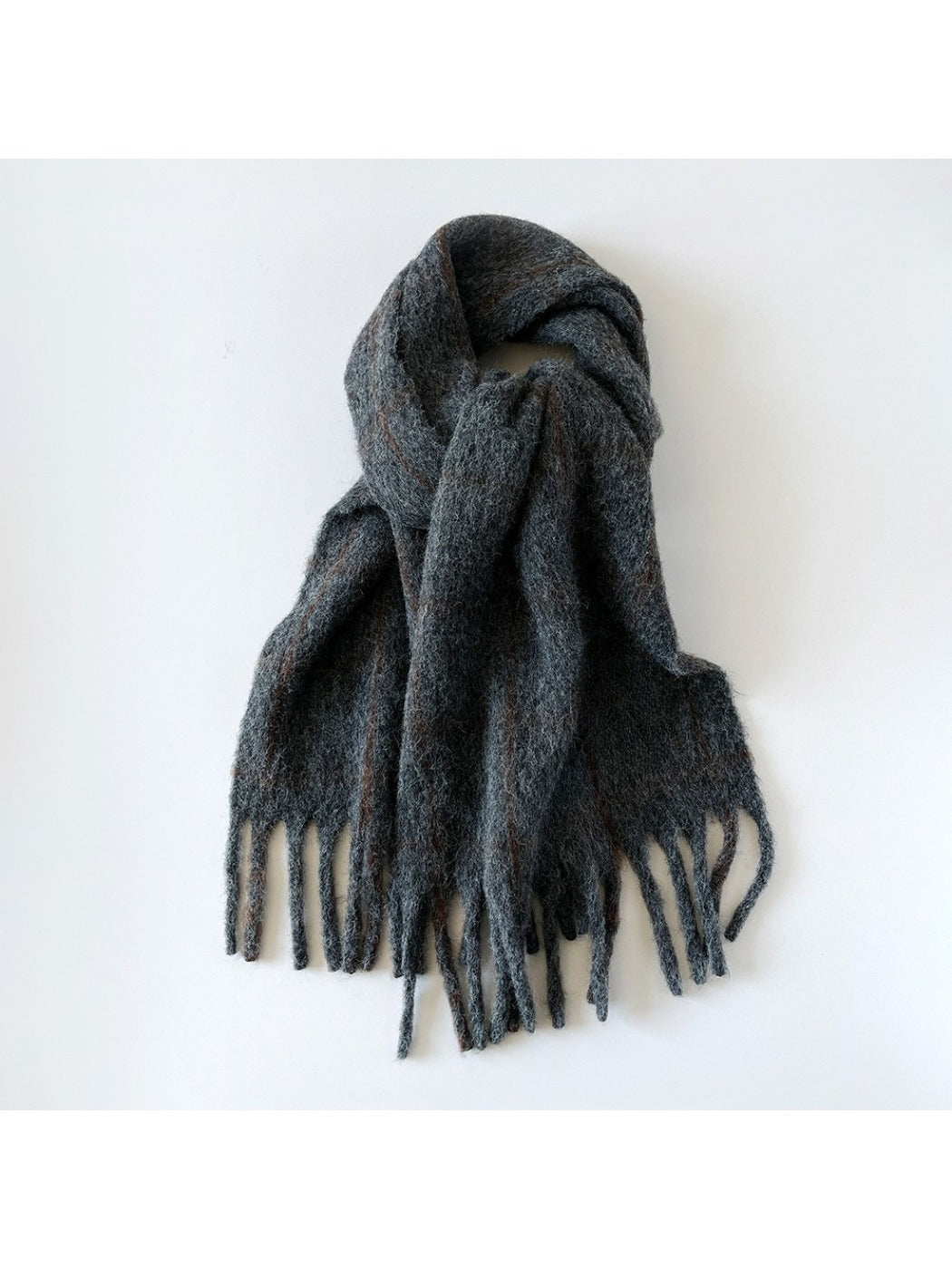 Scarvii - Soft Brushed Plaid Winter Scarf