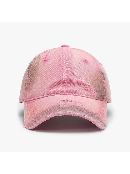 Haila - Solid Color Round Crown Everyday Baseball Cap
