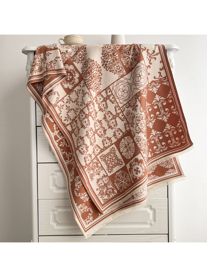 Scarvii - Vintage Classic Palace Print Shawl & Scarf